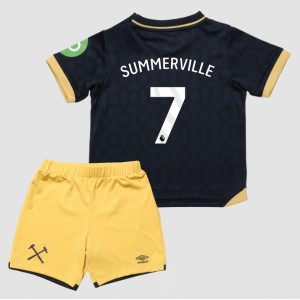 Fotbalové Dres West Ham United Crysencio Summerville #7 Dětské Třetí Oblečení 2025-26 Krátký Rukáv (+ trenýrky)